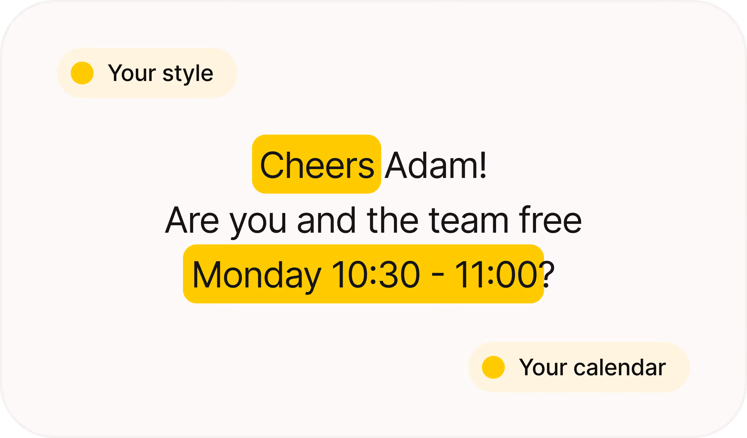 Kong learning your company, product, and communication style